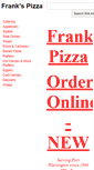 Mobile Screenshot of frankspizzapw.com